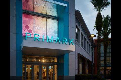 Exterior of Primark Orlando store